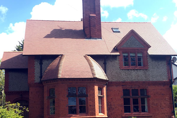 Domestic property with tiled roof