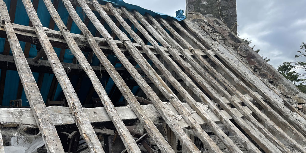 Domestic timber roof